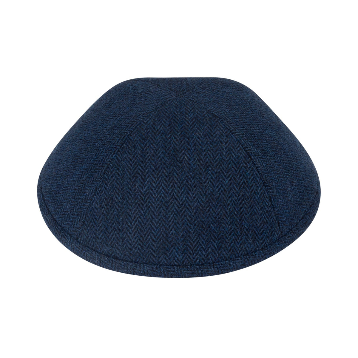 IKIPPAH TEAL HERRINGBONE YARMULKE
