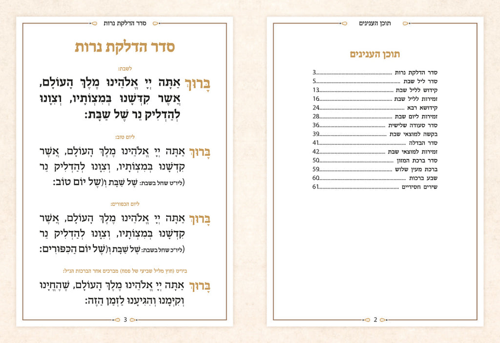 Hebrew Zemiros Bencher