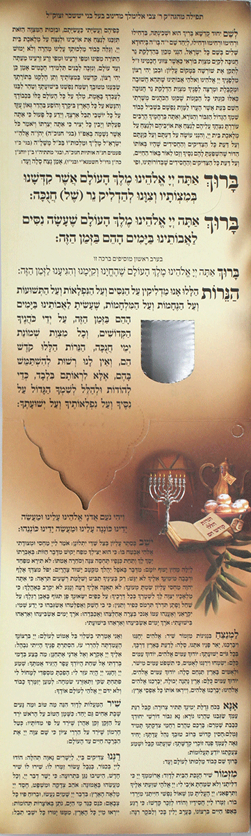 Chanukah Laminated Card