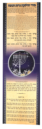 Chanukah Laminated Card