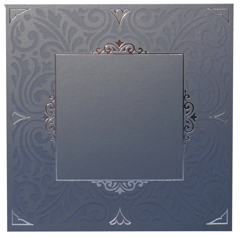 Square Birchat Hamazon Gray and Silver