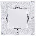 Square Birchat Hamazon White and Silver