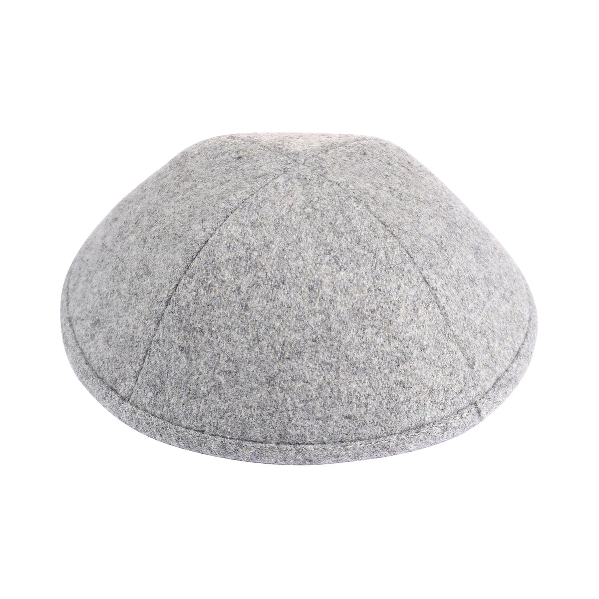 IKIPPAH LIGHT GRAY WOOL YARMULKE