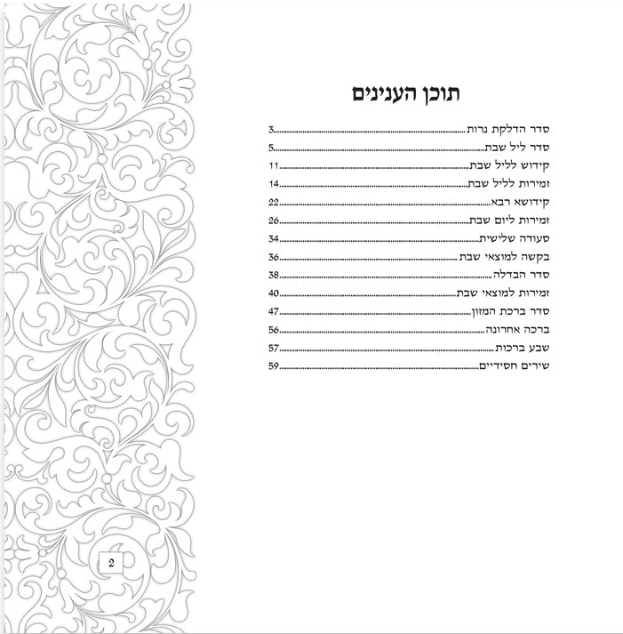 Hebrew Zemiros