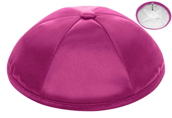 Fuchsia Deluxe Satin Kippah