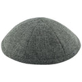 Grey Burlap Kippah