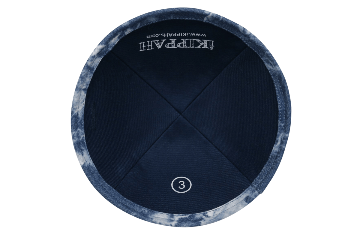 IKIPPAH TIE DYE DENIM YARMULKE