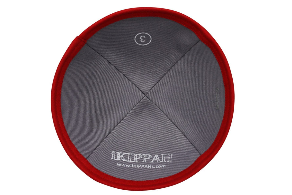 IKIPPAH RED COTTON YARMULKE