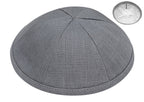 Grey Linen Kippah