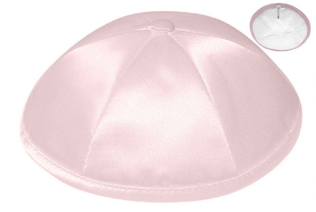 Light Pink Deluxe Satin Kippah