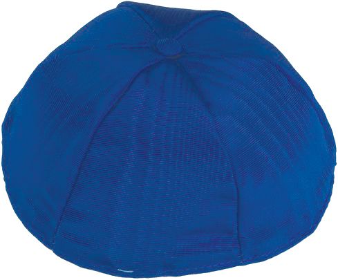 Royal Blue Moiré Kippah