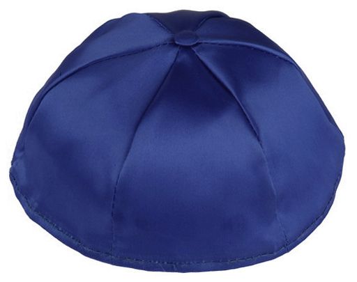 Royal Blue Satin Kippah