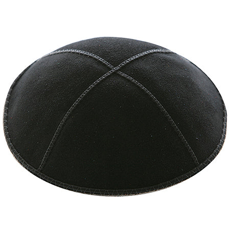Black Suede Yarmulke