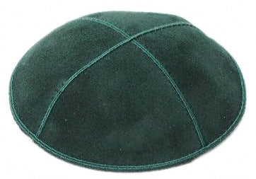 Hunter Suede Yarmulke
