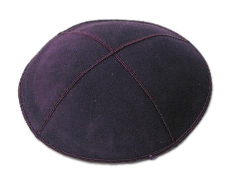 Eggplant Suede Yarmulke