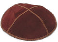 Rust Suede Yarmulke