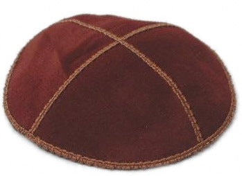 Rust Suede Yarmulke