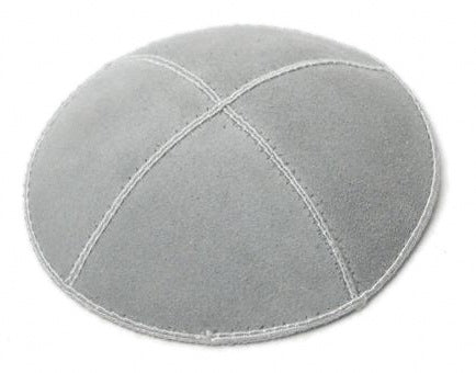 Lt. Grey Suede Yarmulke