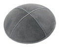 Med. Grey  Suede Yarmulke