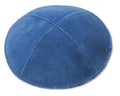Wedge Blue Suede Yarmulke