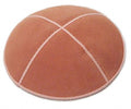 Peach Suede Yarmulke