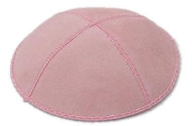 Light Pink Suede Yarmulke