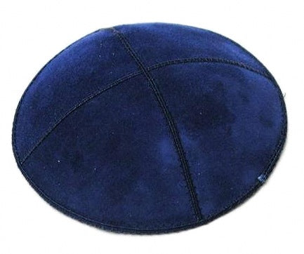 Dark Royal Suede Yarmulke