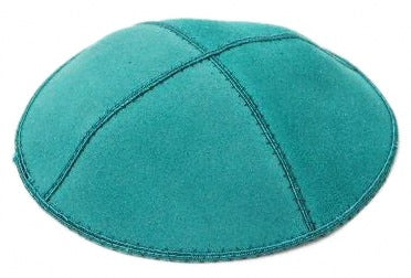Green Teal Suede Yarmulke