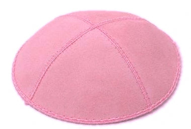 Hot Pink Suede Yarmulke