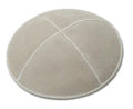 Ivory Suede Yarmulke