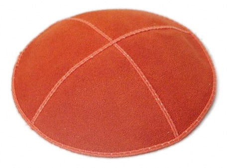 Orange Suede Yarmulke