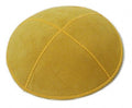 Yellow Suede Yarmulke