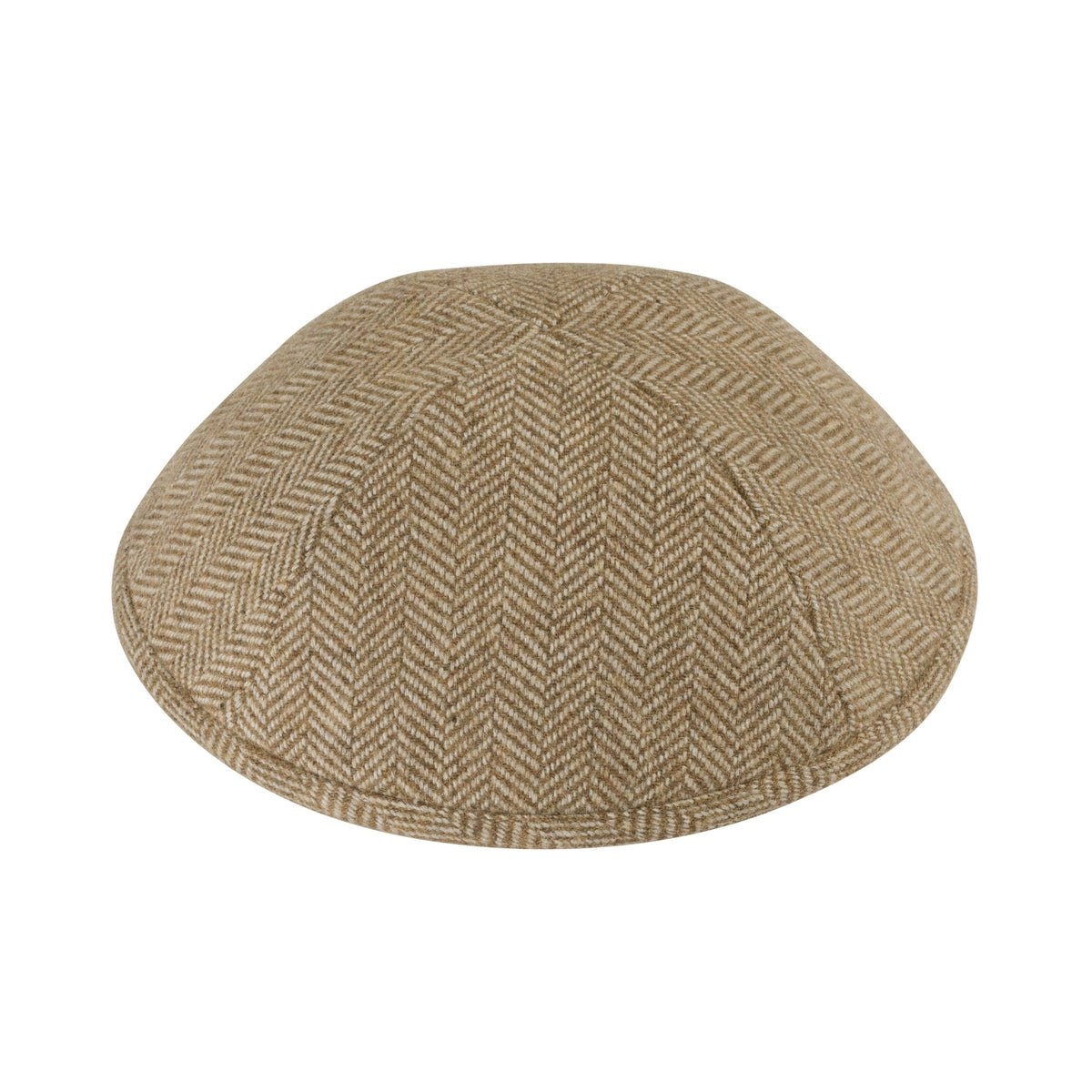 IKIPPAH BEIGE HERRINGBONE YARMULKE