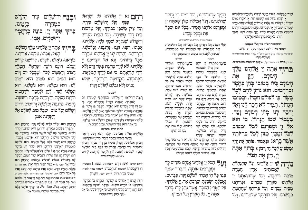 Custom Bencher for Bat Mitzvah #1