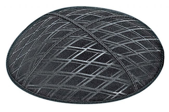 Diamond Embossed Suede Yarmulke