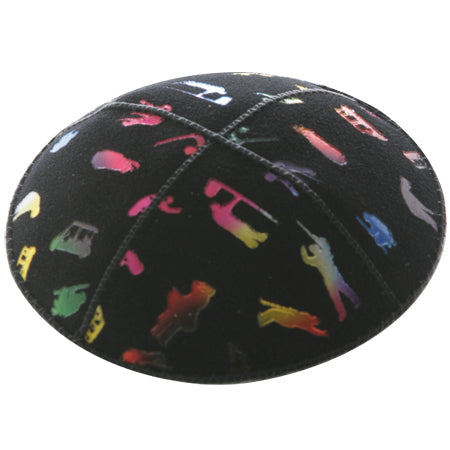 Golf Course Sports Embossed Yarmulke