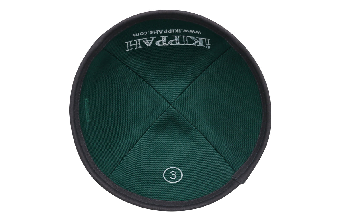 IKIPPAH DARK GRAY COTTON YARMULKE