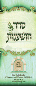 Laminated Hoshanos Card