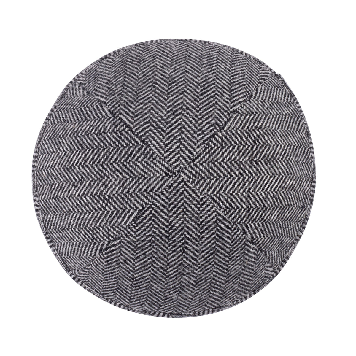 IKIPPAH GRAY HERRINGBONE YARMULKE