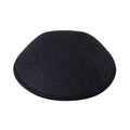IKIPPAH BLACK BURLAP YARMULKE