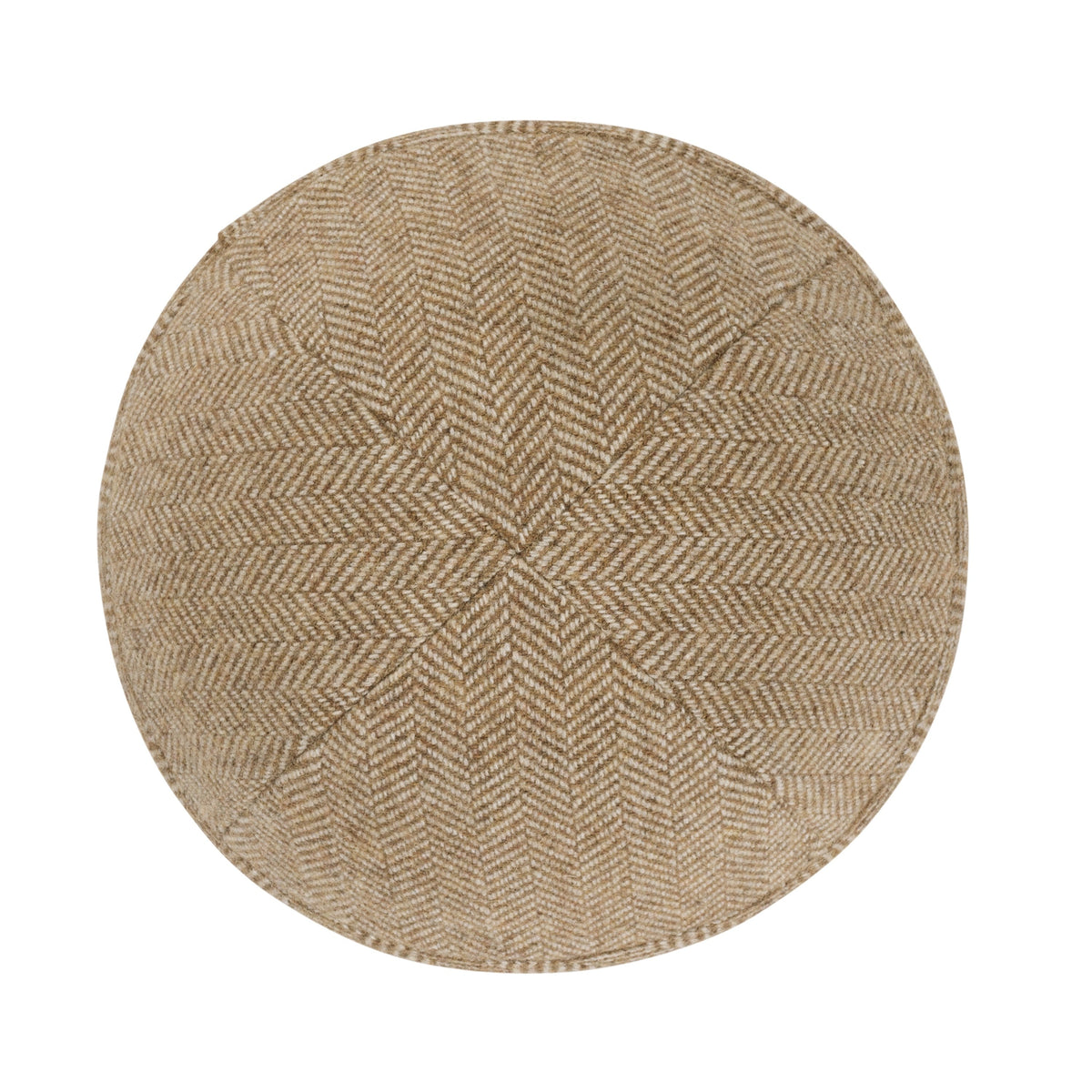 IKIPPAH BEIGE HERRINGBONE YARMULKE