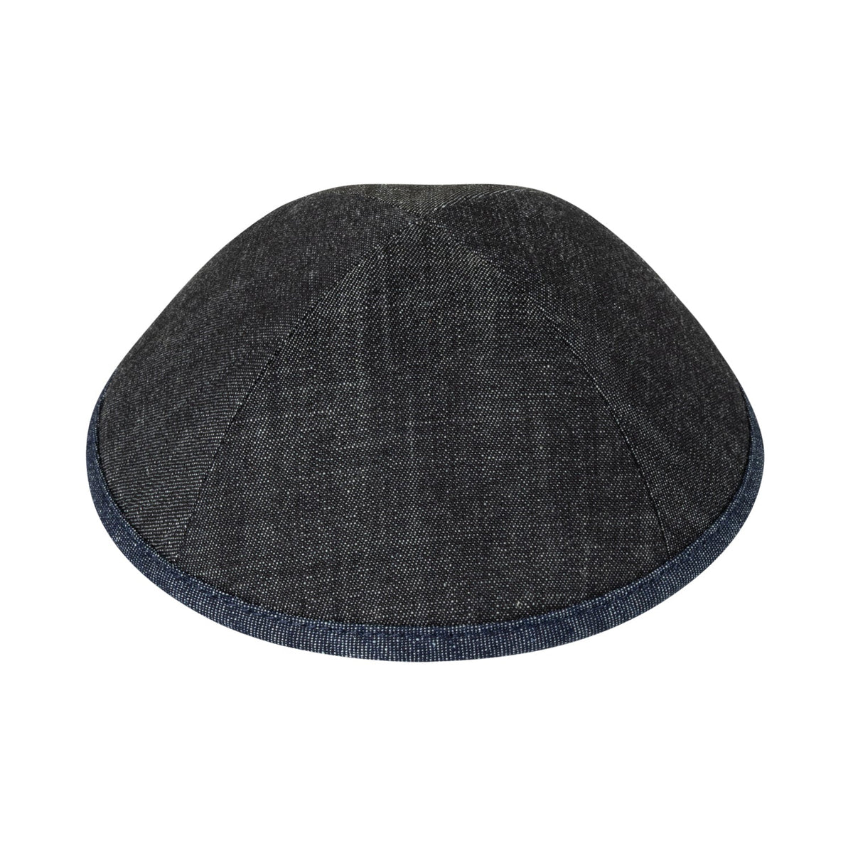 IKIPPAH DARK DENIM W/ NAVY DENIM RIM YARMULKE