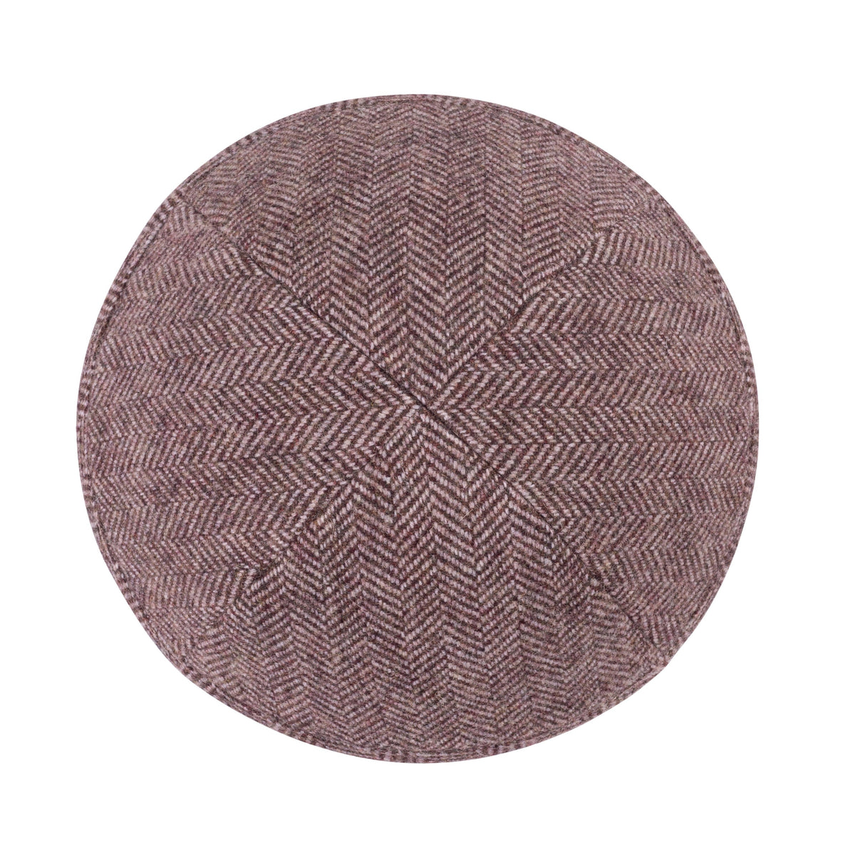 IKIPPAH MAROON HERRINGBONE YARMULKE