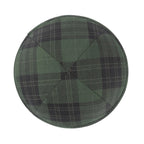 IKIPPAH GREEN & BLACK PLAID YARMULKE