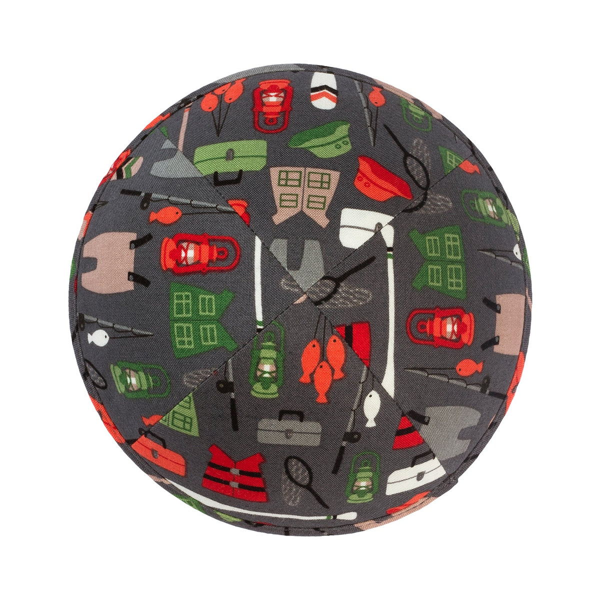 IKIPPAH GONE CAMPING  - GRAY YARMULKE