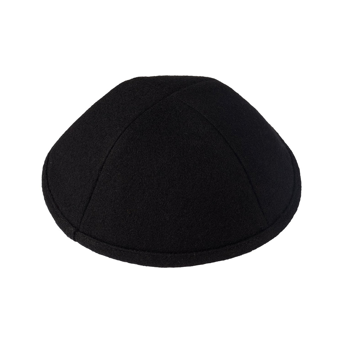 IKIPPAH BLACK WOOL YARMULKE