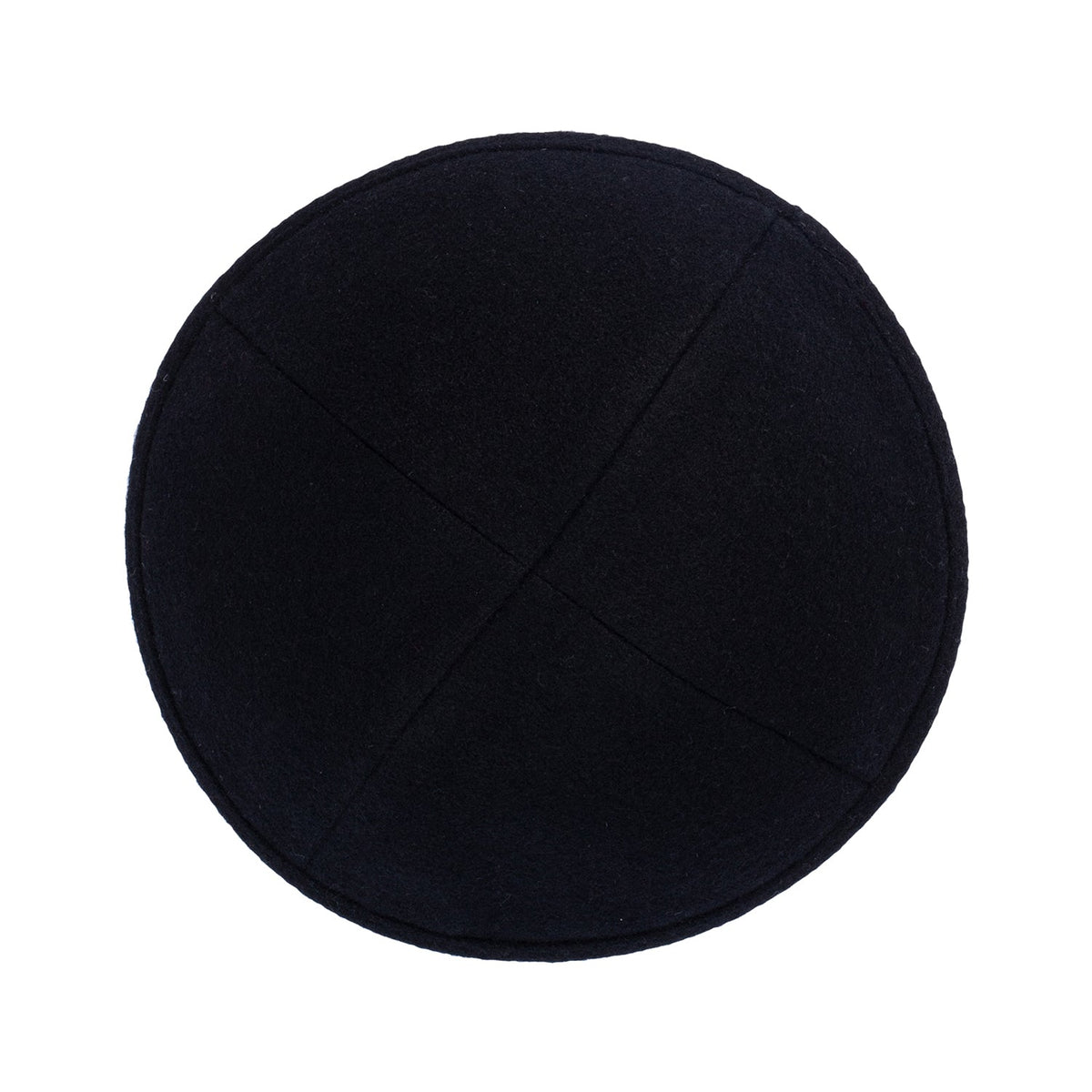IKIPPAH BLACK WOOL YARMULKE