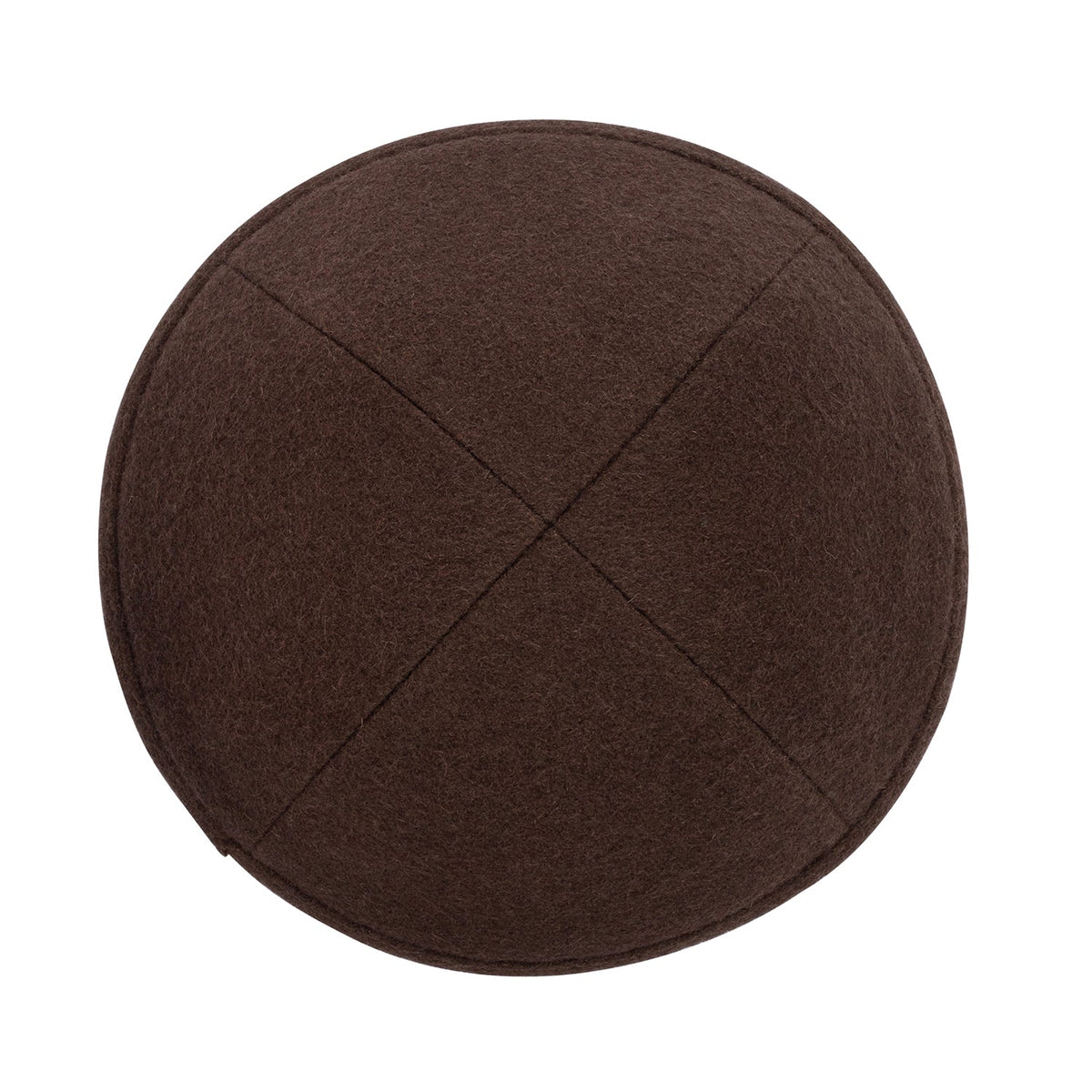 IKIPPAH BROWN WOOL YARMULKE