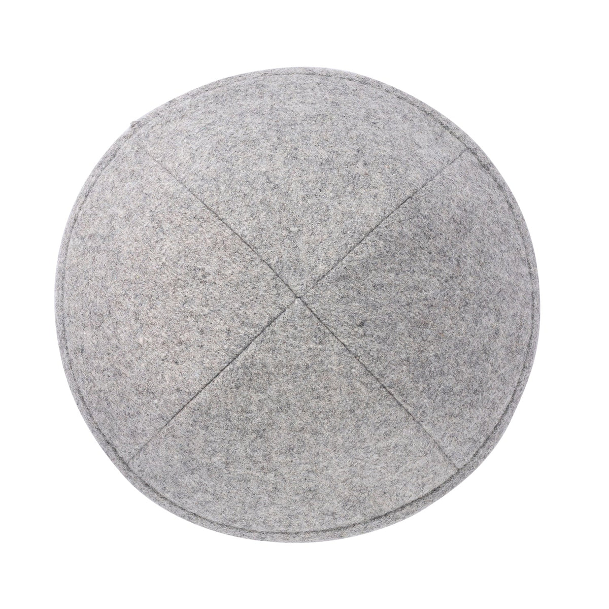 IKIPPAH LIGHT GRAY WOOL YARMULKE