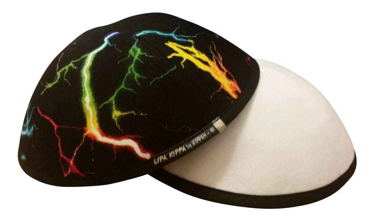 IKIPPAH LIGHTNING BOLT - GLOW IN THE DARK YARMULKE